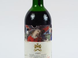 1 BOUTEILLE CHÂTEAU MOUTON ROTHSCHILD 1er GCC PAUILLAC - 1985 - HEP/EL