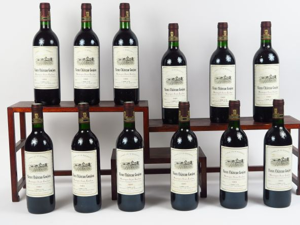 12 BOUTEILLES CHÂTEAU VIEUX GOUJON MONTAGNE ST EMILION - 1989 - CBO- 3