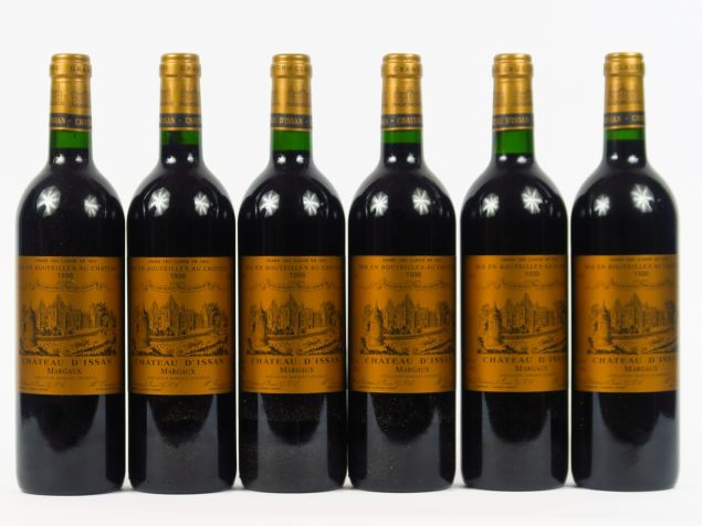 6 BOUTEILLES CHÂTEAU D'ISSAN GCC MARGAUX - 1998 - CBO