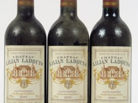 Vente aux enchères 3 BOUTEILLES CHÂTEAU LILIAN LADOUYS ST ESTEPHE - 2000