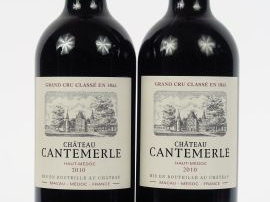 Vente aux enchères 2 BOUTEILLES CHÂTEAU CANTEMERLE GCC HAUT MEDOC - 2010