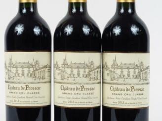 Vente aux enchères 3 BOUTEILLES CHÂTEAU DE PRESSAC GCC ST EMILION - 2012