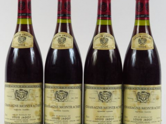Vente aux enchères 4 BOUTEILLES CHASSAGNE MONTRACHET ROUGE L. JADOT - 1994 - ETLT