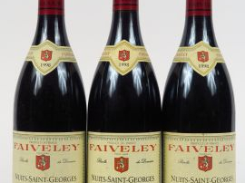 3 BOUTEILLES NUITS ST GEORGES 'LES LAVIERES' FAIVELEY - 1998
