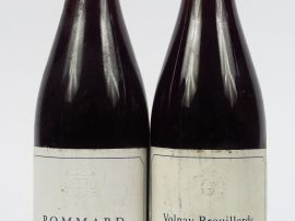 Vente aux enchères 2 BOUTEILLES ROBLET-MONNOT : 1 POMMARD 1993/1 VOLNAY 1er CRU 1993
