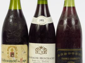 Vente aux enchères 3 BOUTEILLES : 1 CHASSAGNE MONTRACHET ROUGE 1er CRU 'BOUDRIOTTE' RAMON