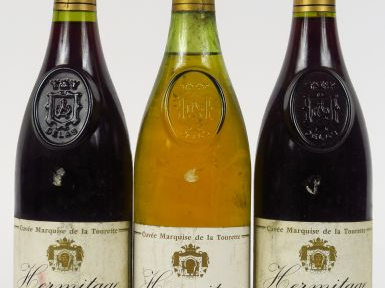 3 BOUTEILLES HERMITAGE 'CUVEE MARQUISE DE LA TOURETTE' DELAS : 2 ROUGE