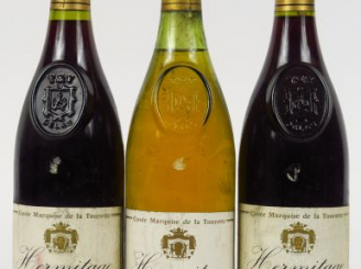 Vente aux enchères 3 BOUTEILLES HERMITAGE 'CUVEE MARQUISE DE LA TOURETTE' DELAS : 2 ROUGE