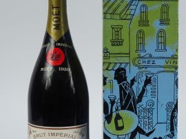 Vente aux enchères 1 MAGNUM CHAMPAGNE MOET   CHANDON BRUT IMPERIAL - 1959 - COFFRET