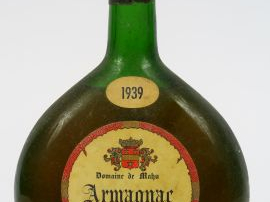 Vente aux enchères 1 BOUTEILLE ARMAGNAC DOMAINE DE MAHU R. DUPONT 43° - 1939