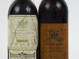 2 BOUTEILLES VINS ETRANGERS : 1 MARQUES DE RISCAL 1991 BG+ - 1 FREI DE