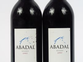 Vente aux enchères 2 BOUTEILLES ABADAL Espagne - 1997