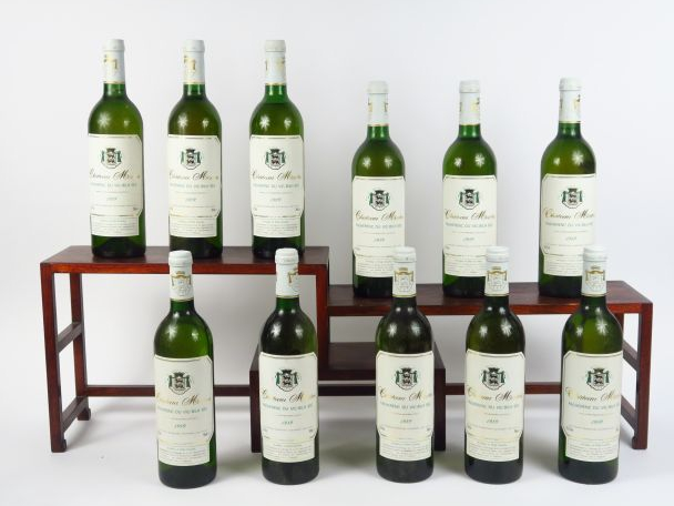 11 BOUTEILLES CHÂTEAU MONTUS PACHERENC DU VIC BILH BLANC SEC - 1989 - 