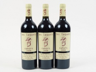Vente aux enchères 3 BOUTEILLES LES LAQUETS COSSE MAISONNEUVE CAHORS - 2008