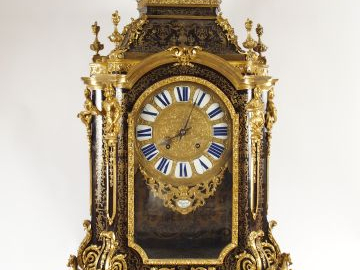 Important Cartel Napoléon III de style Louis XIV en marqueterie Boulle