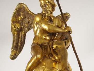 Important Cartel Napoléon III de style Louis XIV en marqueterie Boulle