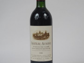 Vente aux enchères 1 BOUTEILLE CHATEAU AUSONE 1ER GCC ST EMILION - 1986 - BG