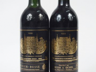 Vente aux enchères 2 BOUTEILLES CHATEAU PALMER GCC MARGAUX - 1/1986 1/1994