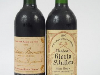Vente aux enchères 2 BOUTEILLES DE ST JULIEN : 1 CHATEAU BRANAIRE DUCRU GCC ST JULIEN 198