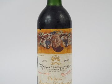 1 BOUTEILLE CHATEAU MOUTON ROTHSCHILD 1ER GCC PAUILLAC - 1987 - LB