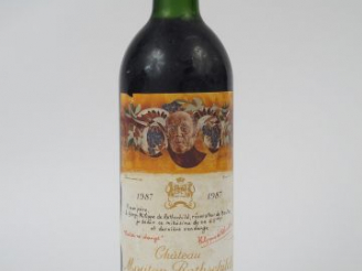 Vente aux enchères 1 BOUTEILLE CHATEAU MOUTON ROTHSCHILD 1ER GCC PAUILLAC - 1987 - LB