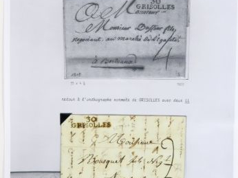 Ensemble de plis postaux concernant le Tarn et Garonne : Grisolles, Be