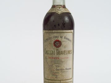 1 BOUTEILLE CHÂTEAU GRAVELINES 1eres CÔTES DE BORDEAUX BLANC LIQUOREUX