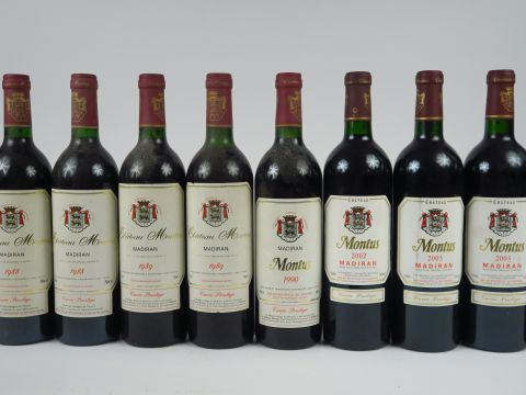 10 BOUTEILLES CHÂTEAU MONTUS 'CUVEE PRESTIGE' : 2 de 1988 - 2 de 1989 