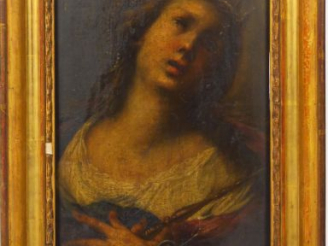 Vente aux enchères 	Attribué à Carlo Francesco NUVOLONE (1609 - 1662) 'Sainte martyre' Pa