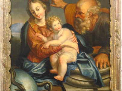 	Ecole FRANCAISE vers 1700, suiveur de Pierre MIGNARD 'La Sainte famil