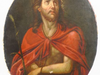 Vente aux enchères 	Ecole FRANCAISE vers 1700, suiveur de Pierre MIGNARD 'Christ aux lien