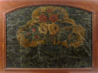 Vente aux enchères Dessus de porte XVIIIème. Huile sur toile 'Nature morte' 54,5 x 74,5cm