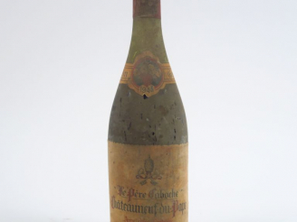Vente aux enchères 1 BOUTEILLE CHATEAUNEUF DU PAPE 'LE PÈRE CABOCHE' T. BOISSON - 1943 - 