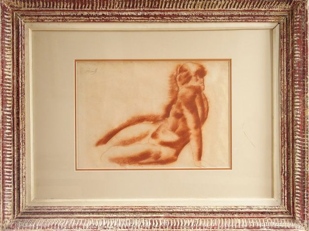 ARTEMOFF. "femme nue'. Dessin à la sanguine, signé en haut à gauche. 2