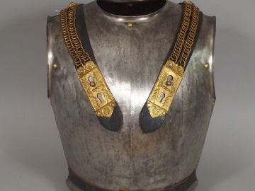 Cuirasse d’officier Français modèle 1855. Plastron et dossière de même