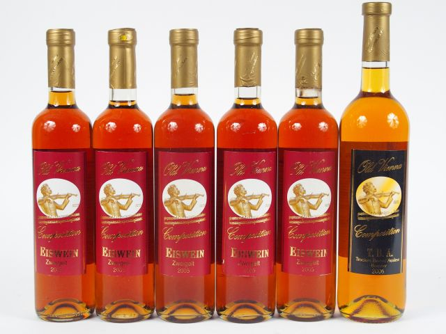 6 BOUTEILLES VIN DE GLACE EISWEIN : 4 ZWEIGELT HAFNER 2005 50 cl - 1 T