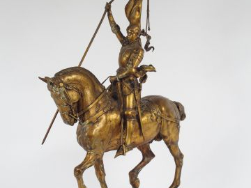FREMIET. "Jeanne d'arc". Sculpture en bronze, fonte barbedienne, signé