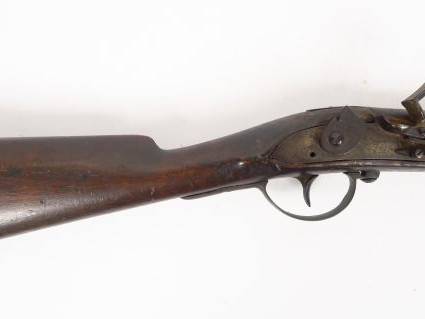 Fusil d’infanterie à silex étranger monté garnitures laiton, canon ron