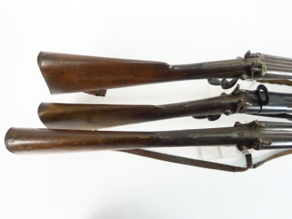Vente aux enchères Fusil de chasse à percussion centrale en calibre 16/65 issu de la tran