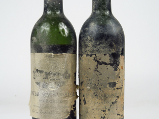 Vente aux enchères 2 BOUTEILLES CHÂTEAU RAUSAN SEGLA GCC MARGAUX - 1957 - 1 MEP/1 VIDANGE