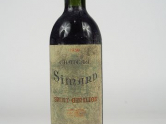 Vente aux enchères 1 BOUTEILLE CHÂTEAU SIMARD ST EMILION - 1959 - BG+/ES/EF