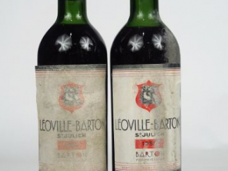Vente aux enchères 2 BOUTEILLES CHÂTEAU LEOVILLE BARTON ST JULIEN - 1959 - 1 LB/1 HEP/ELA