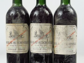 Vente aux enchères 3 BOUTEILLES CHÂTEAU BEYCHEVELLE GCC JULIEN - 1960 - 1 LB/2 BG/EA/BS