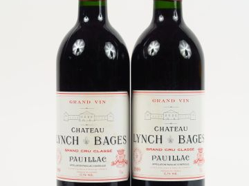 2 BOUTEILLES CHÂTEAU LYNCH BAGES GCC PAUILLAC - 1989