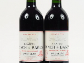 Vente aux enchères 2 BOUTEILLES CHÂTEAU LYNCH BAGES GCC PAUILLAC - 1989