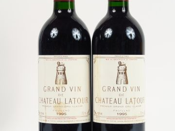2 BOUTEILLES CHÂTEAU LATOUR 1er GCC PAUILLAC - 1995 - ELT