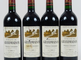 Vente aux enchères 4 BOUTEILLES DOMAINE DE GRANDMAISON GRAVES BOUQUIER - 1995