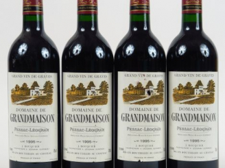 Vente aux enchères 4 BOUTEILLES DOMAINE DE GRANDMAISON GRAVES BOUQUIER - 1995