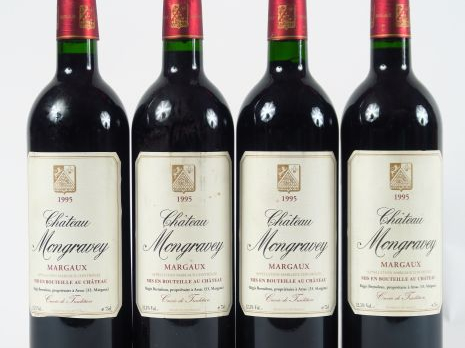 4 BOUTEILLES CHÂTEAU MONGRAVEY MARGAUX - 1995
