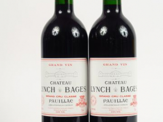 Vente aux enchères 2 BOUTEILLES CHÂTEAU LYNCH BAGES GCC PAUILLAC - 1996